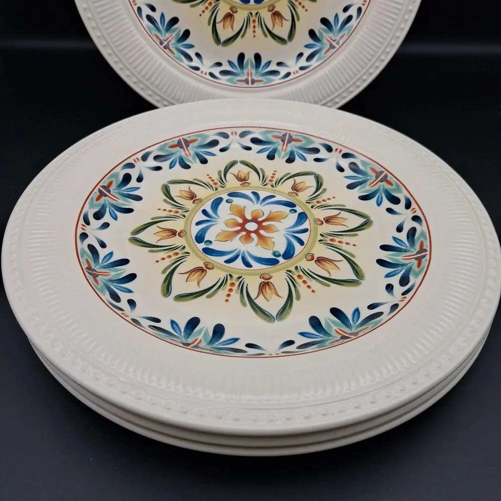 Pier 1 Imports Athena Ironstone Dinner Plates 11